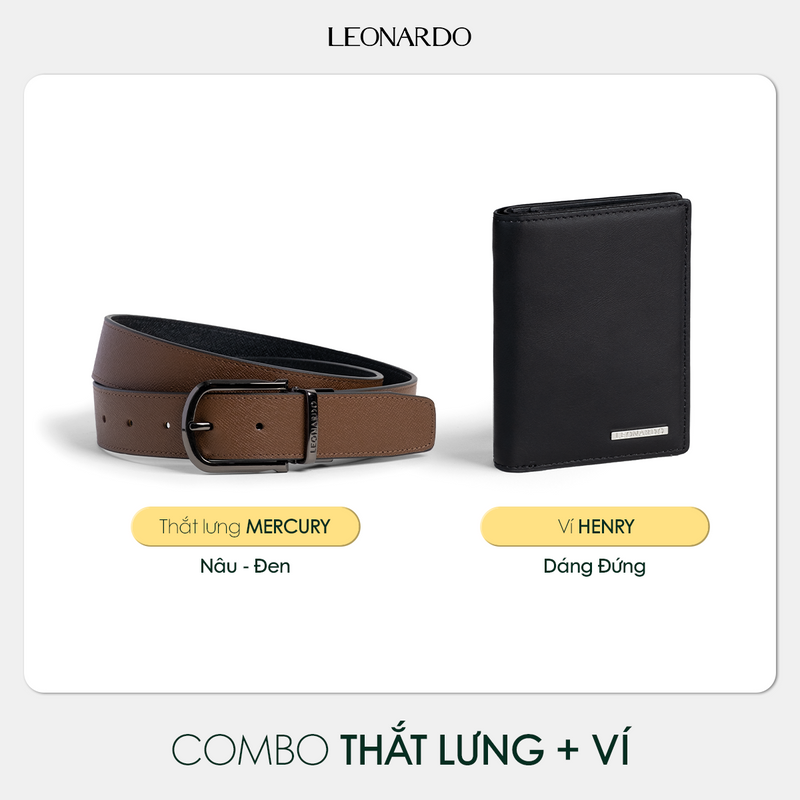 Combo Ví Henry & Thắt lưng Mercury